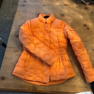Tommy Hilfiger Bright Orange Puffer | Quilted Jacket Women’s Small